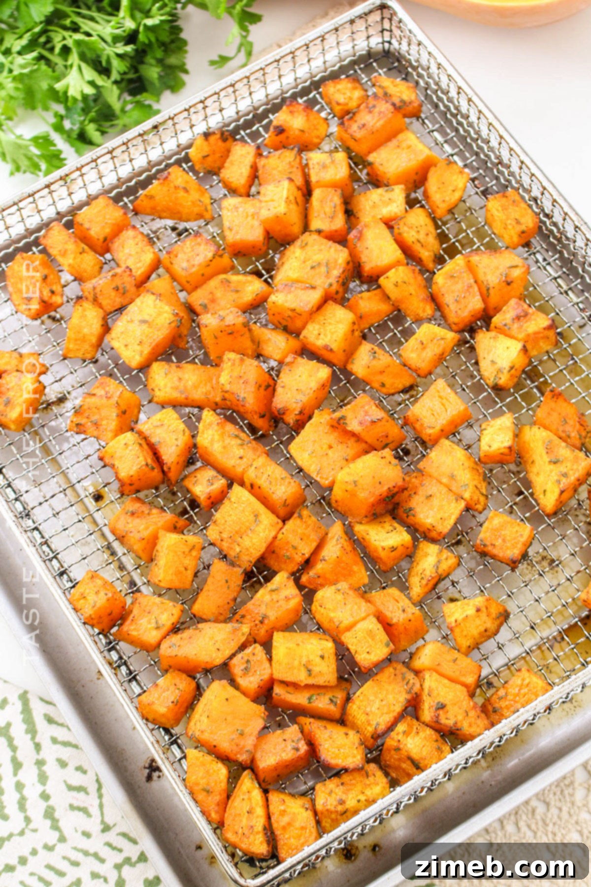 Crispy Air Fryer Butternut Squash 7 making squash in the air fryer