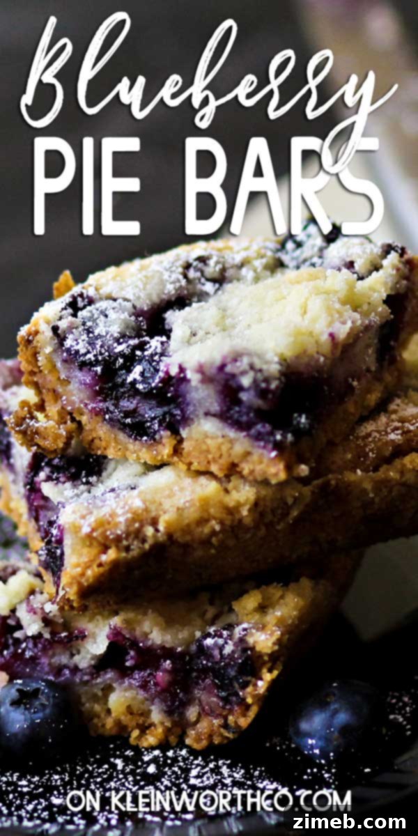The best Blueberry Pie Bars dessert recipe