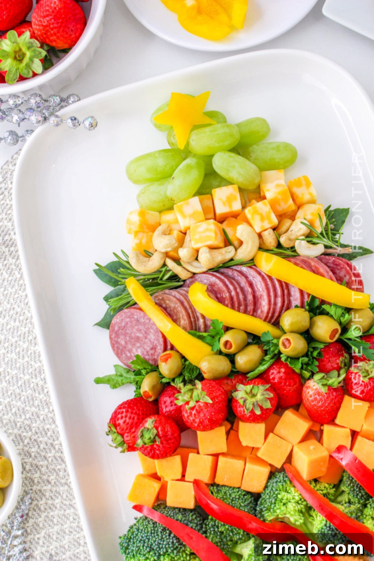 Yuletide Grazing Tree 3 Christmas Tree Charcuterie Board recipe