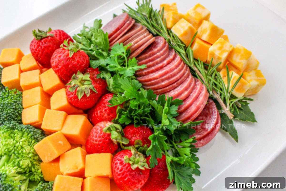 Yuletide Grazing Tree 6 how to make a Christmas Tree Charcuterie Board