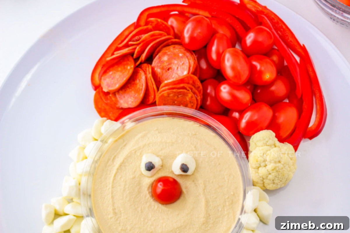A Very Merry Santa Charcuterie Board 5 how to make a Santa Charcuterie Board