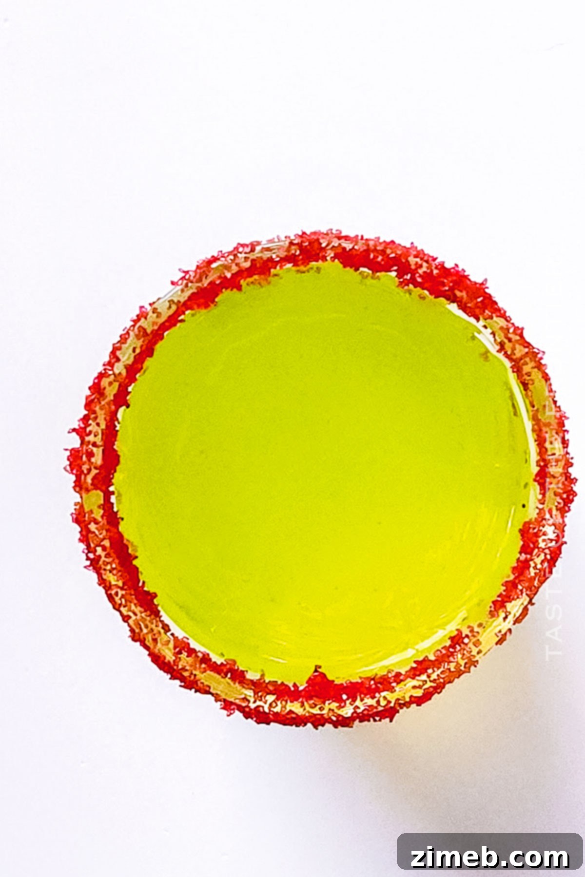 Festive green party drink for Christmas celebrations
