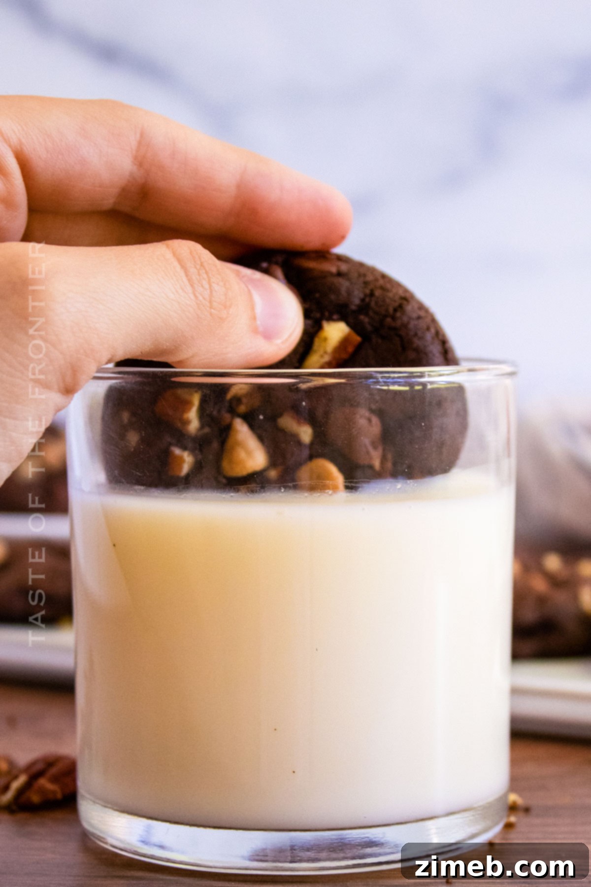 dunking cookies in milk