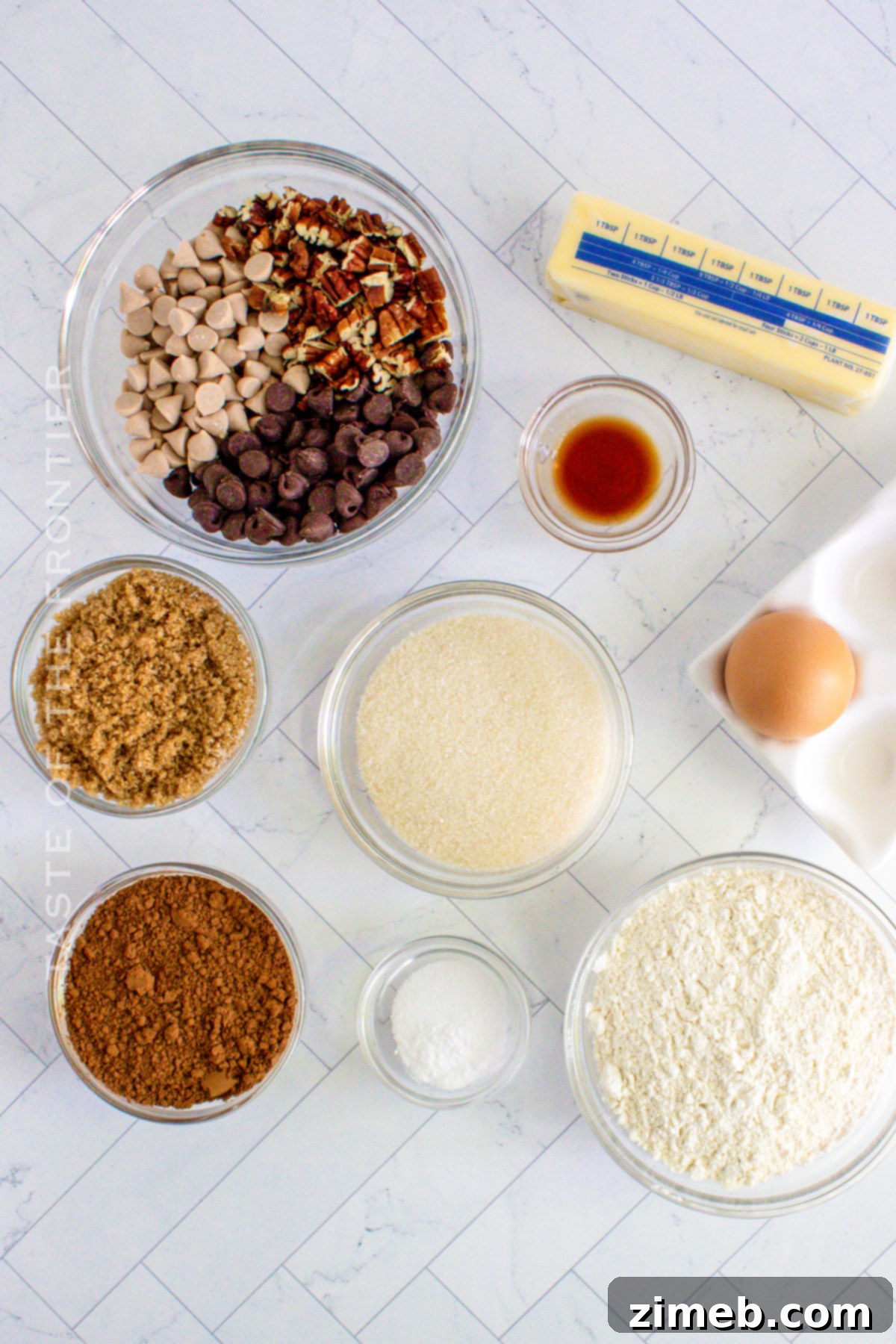 Chocolate Turtle Cookie ingredients
