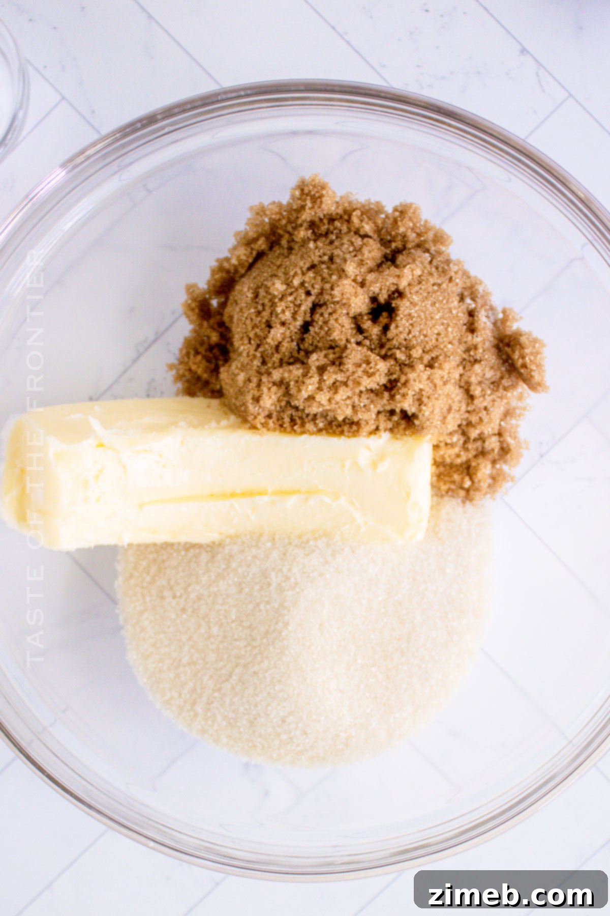 butter and sugar