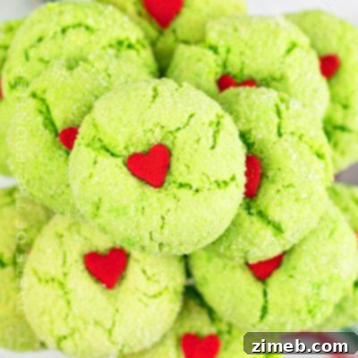 Peppermint Kissed Chocolate Treats 11 Grinch Crinkle Cookies
