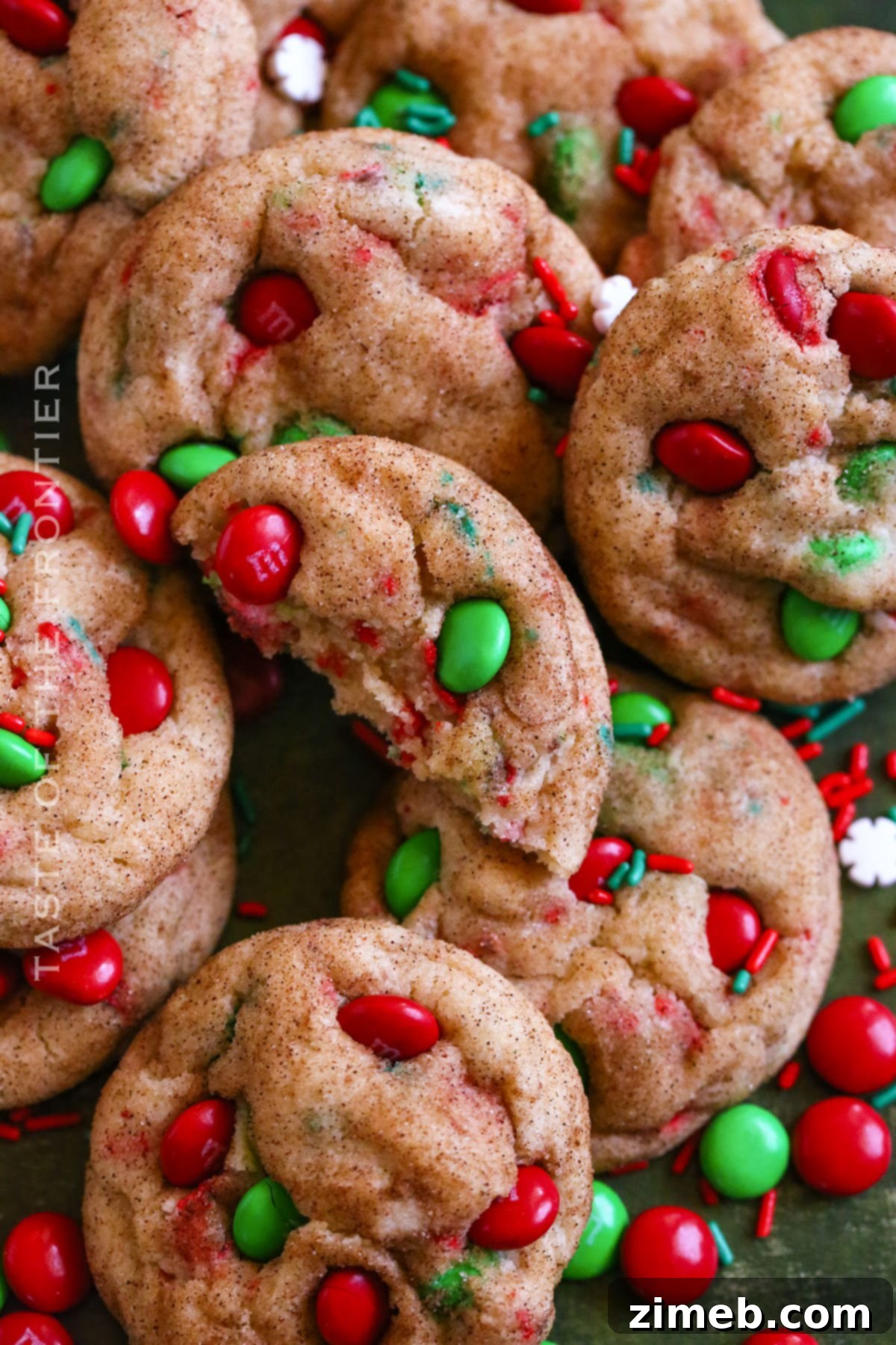 Creamy Christmas Snickerdoodle Delights 2 Christmas Cheesecake Snickerdoodles, soft and chewy with cream cheese