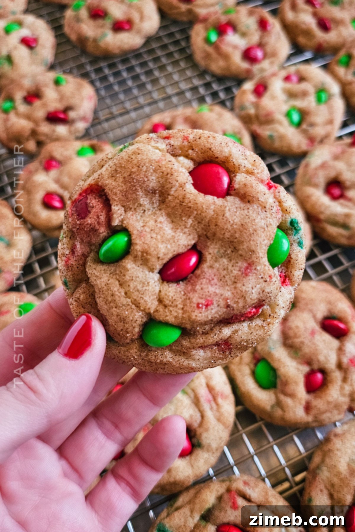 Creamy Christmas Snickerdoodle Delights 3 Easy Christmas Cheesecake Snickerdoodle recipe with holiday M&Ms