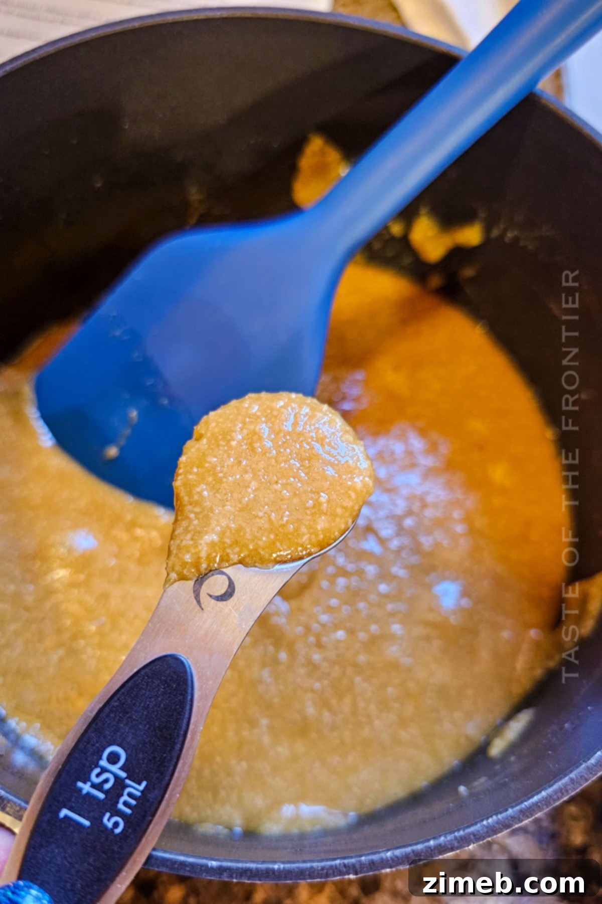 Delicate Lace Cookies 6 Portioning the lace cookie batter onto a baking sheet