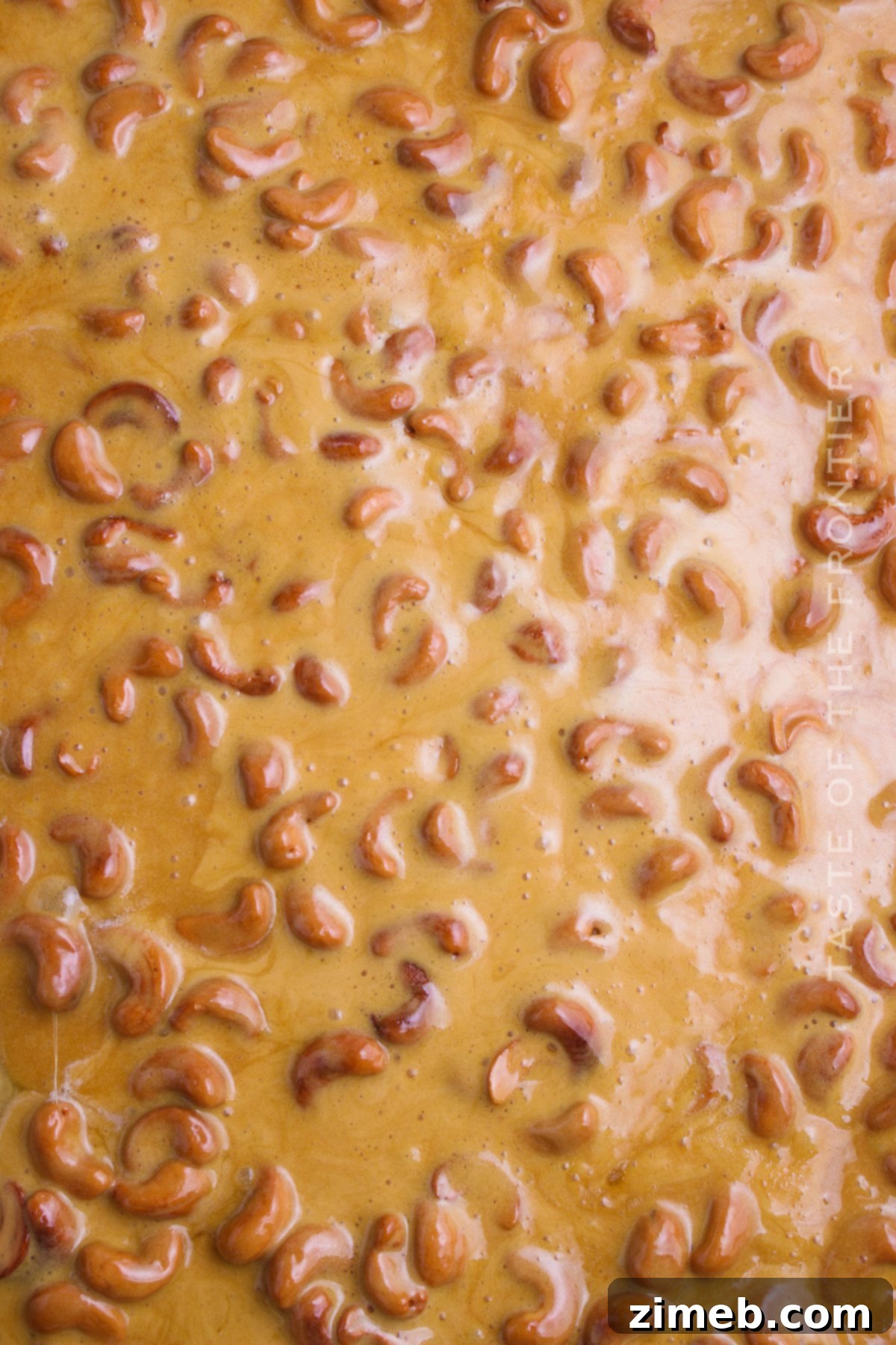 vintage candy recipe - A classic homemade Cashew Brittle