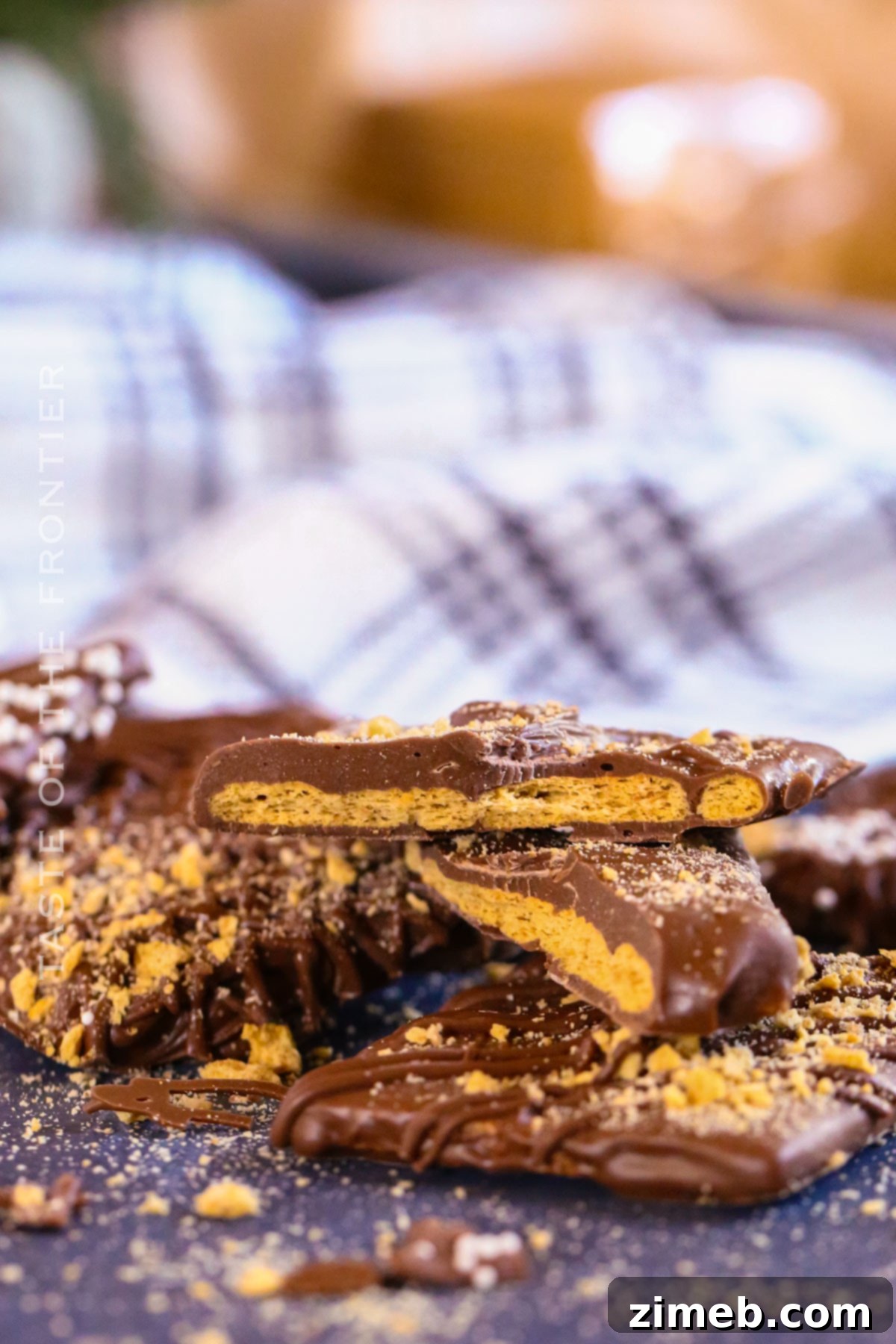 Chocolate Graham Delights 15 Coating graham crackers in melted chocolate