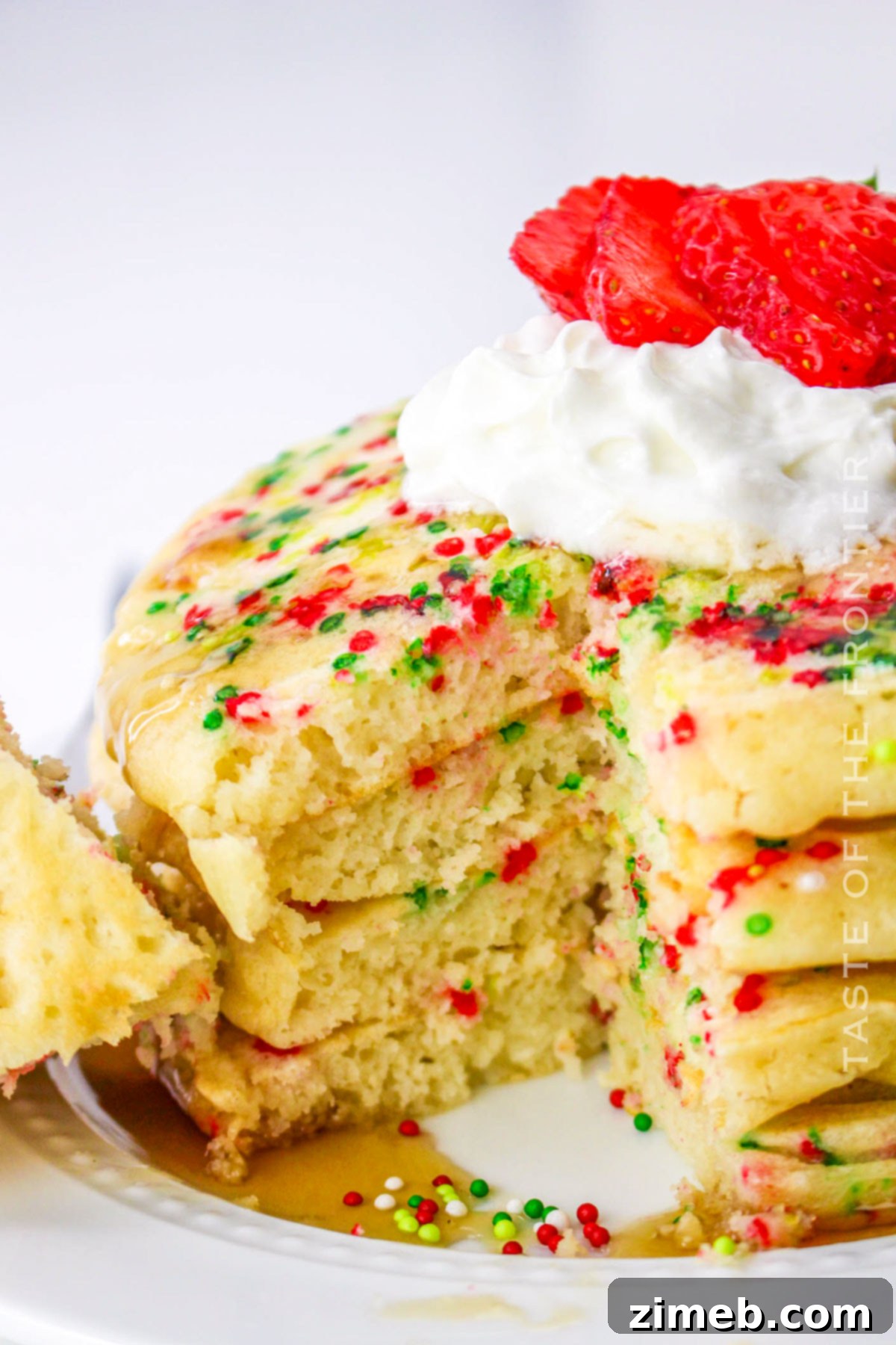 holiday breakfast with sprinkles