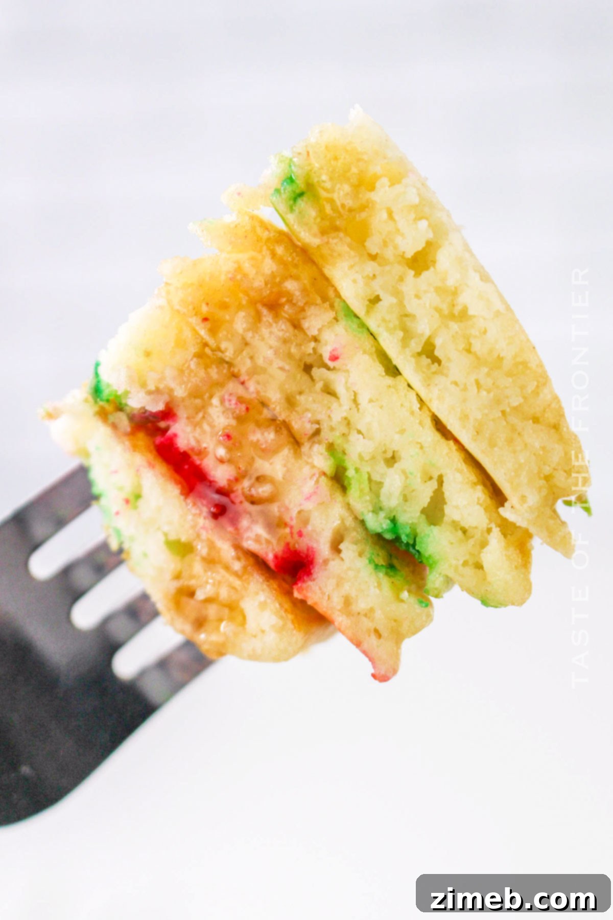 bite of pancakes