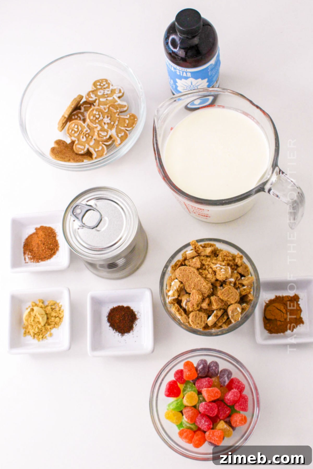 Gingerbread Ice Cream ingredients