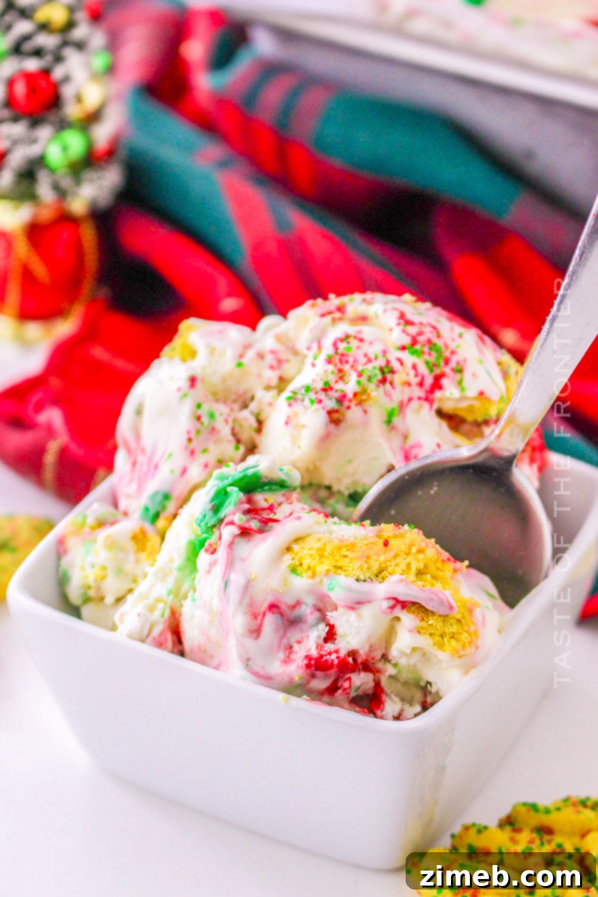 Yuletide Cookie Crunch 8 Christmas Cookie Ice Cream recipe