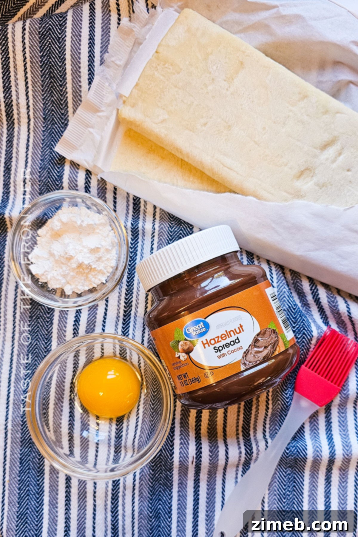 Nutella Christmas Tree, AKA Nutella Puff Pastry ingredients