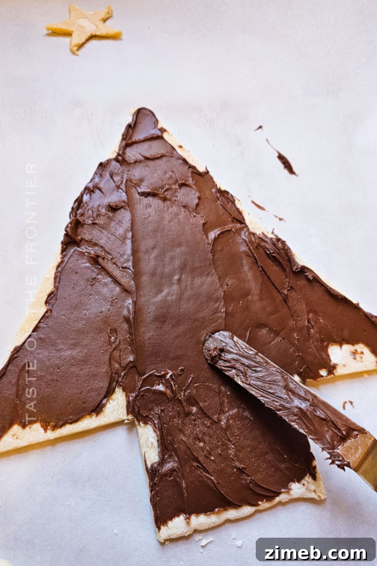 adding the Nutella filling