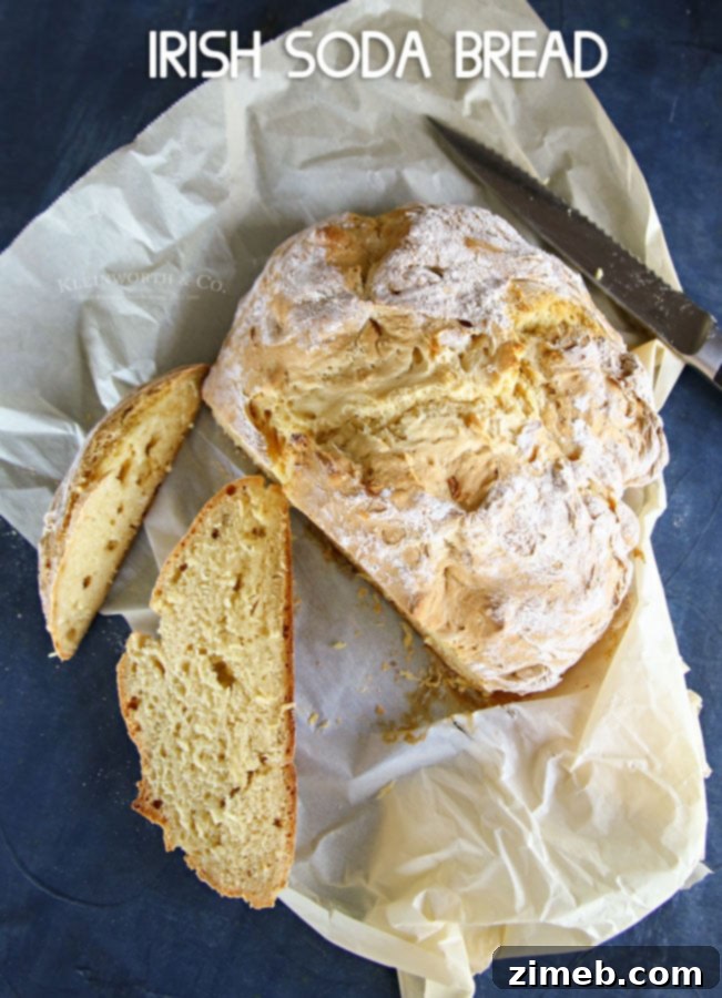 Freshly Baked Irish Soda Bread Loaf