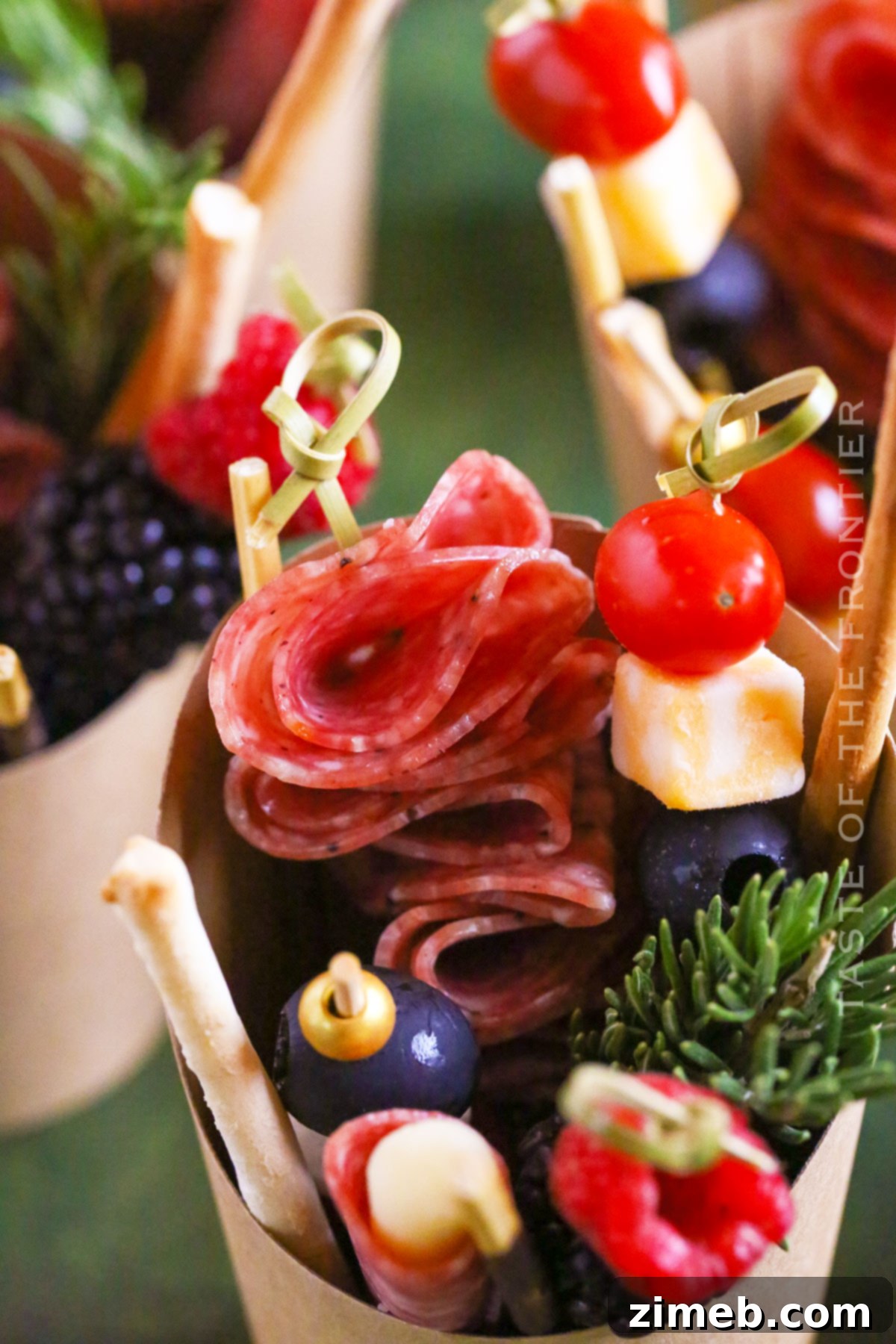 Charcuterie Cup recipe with various ingredients