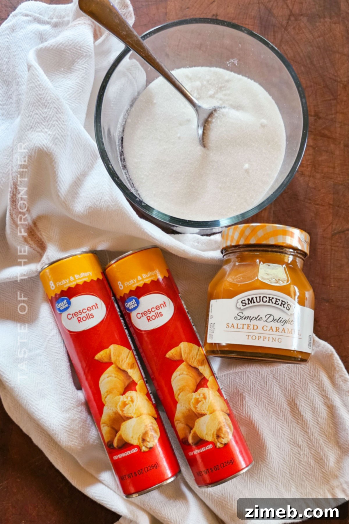 Caramel Cruffin ingredients