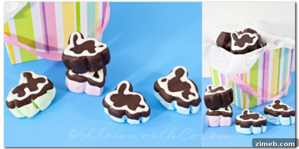Chocolate Covered Bunny Marshmallows