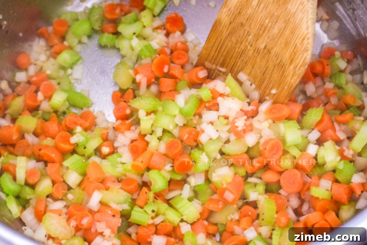 Step-by-step process of making Instant Pot Bean Soup.