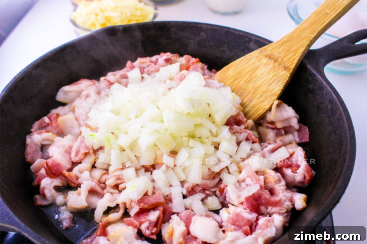 Hearty Amish Breakfast Bake 5 how to make Amish Breakfast Casserole step by step