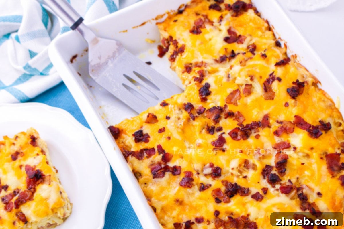 Hearty Amish Breakfast Bake 7 holiday morning breakfast served
