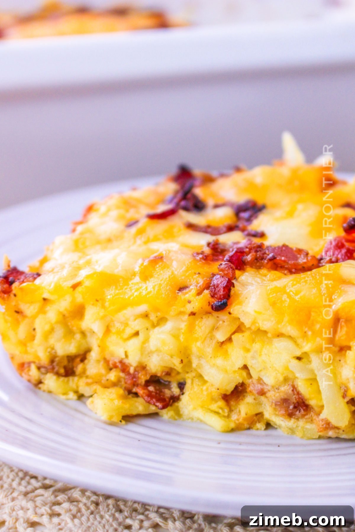 Hearty Amish Breakfast Bake 8 Amish Breakfast Casserole recipe plated