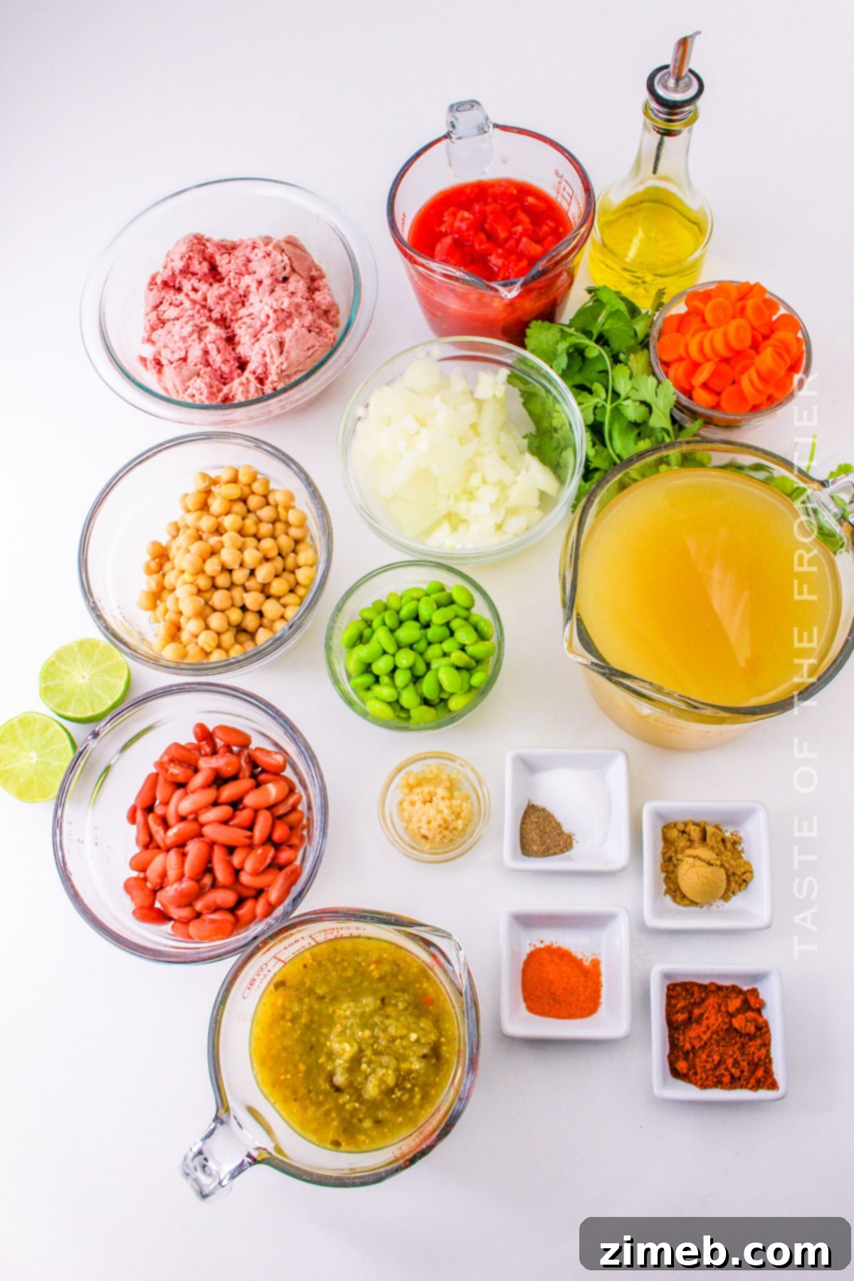 Copycat Panera Turkey Chili ingredients