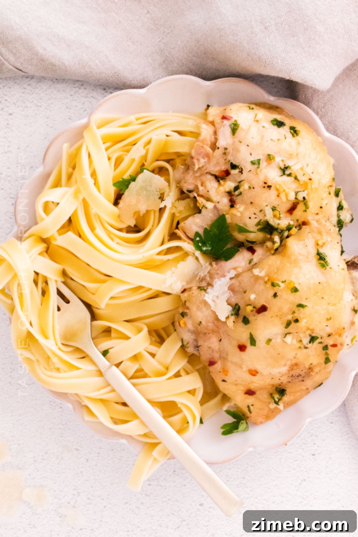 Garlic Chicken and pasta