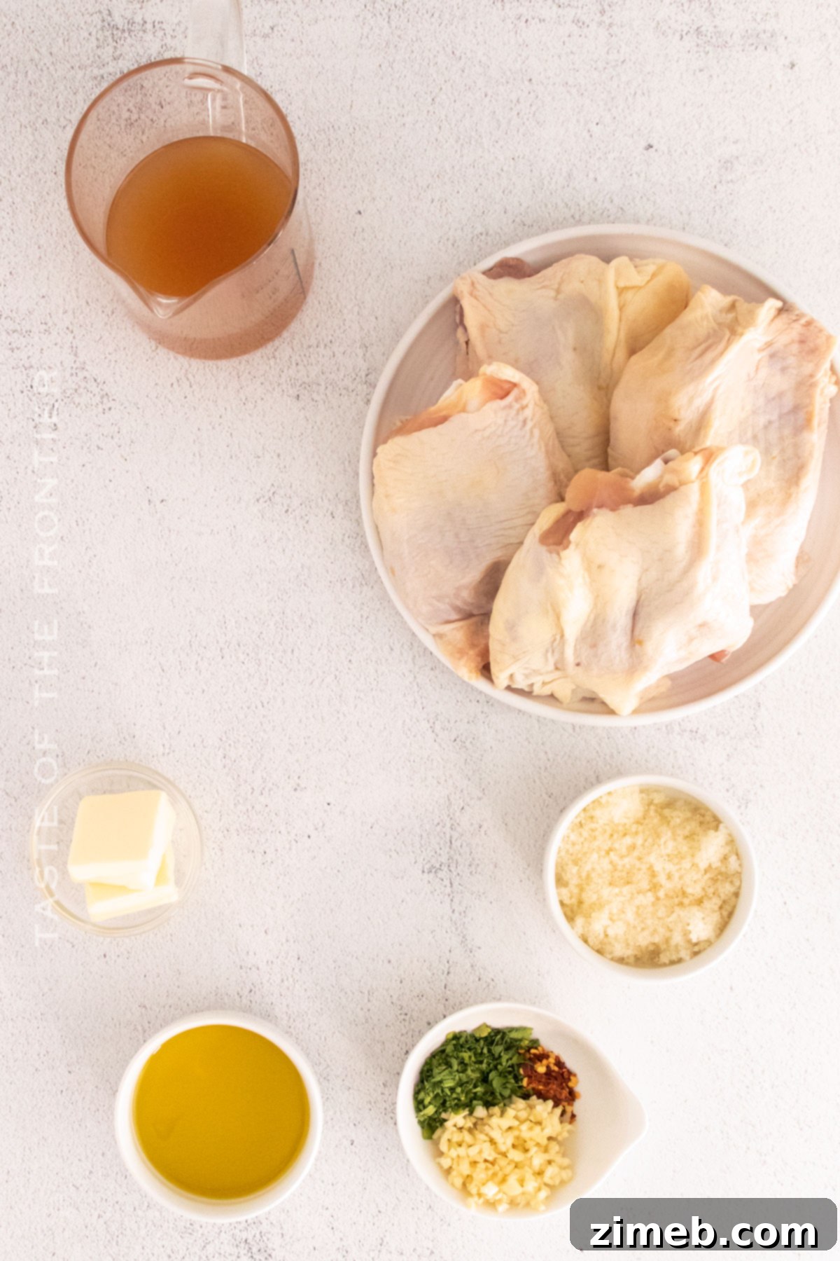 Instant Pot Garlic Parmesan Chicken ingredients