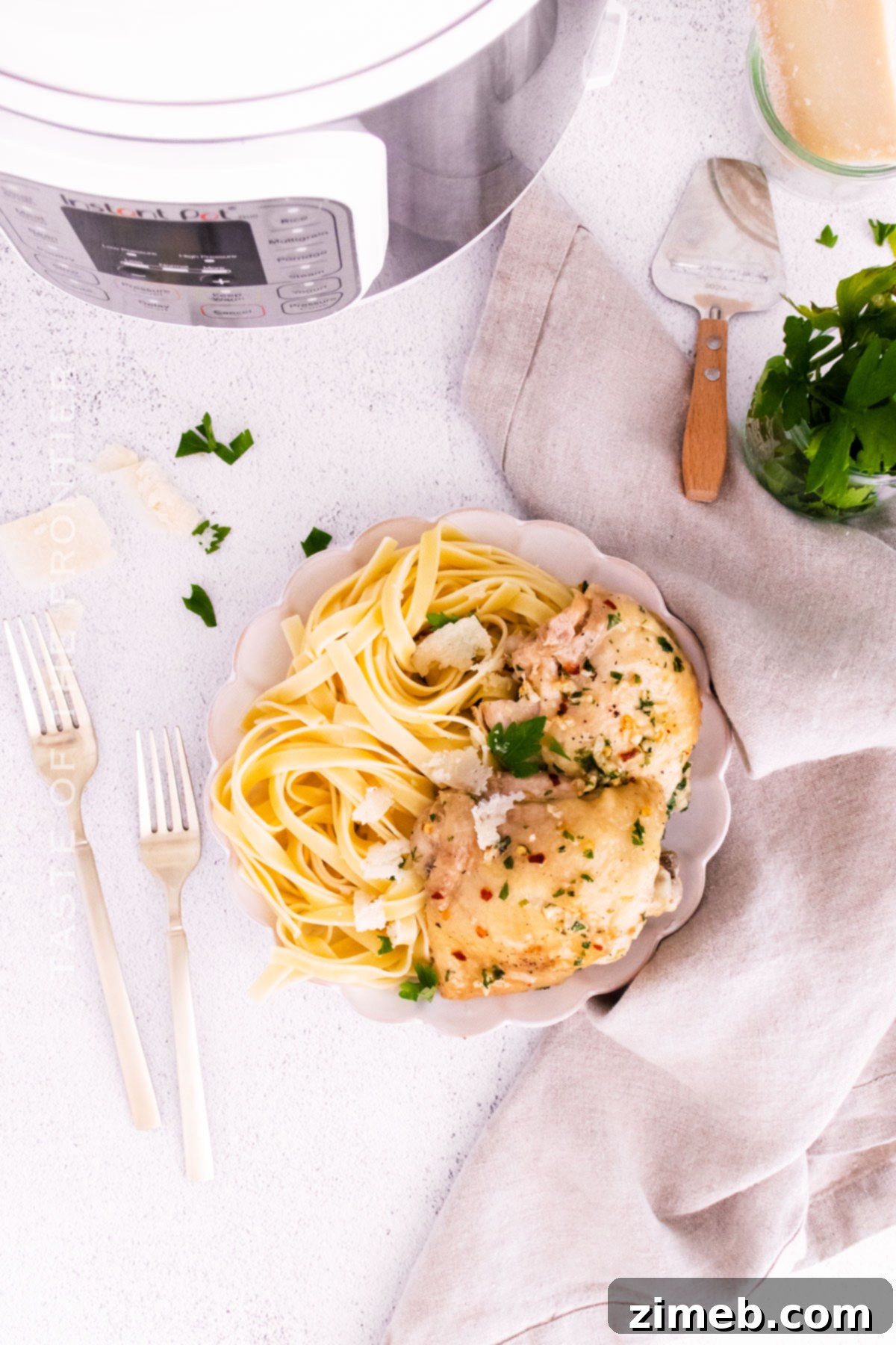 Pressure Cooker Parmesan Chicken