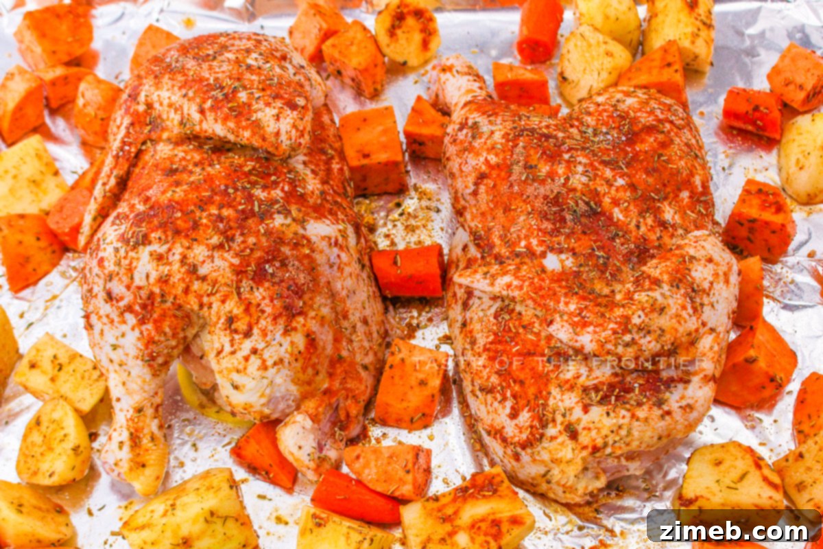 Golden Roasted Half Chicken 6 Step-by-step process of how to make Roasted Half Chicken