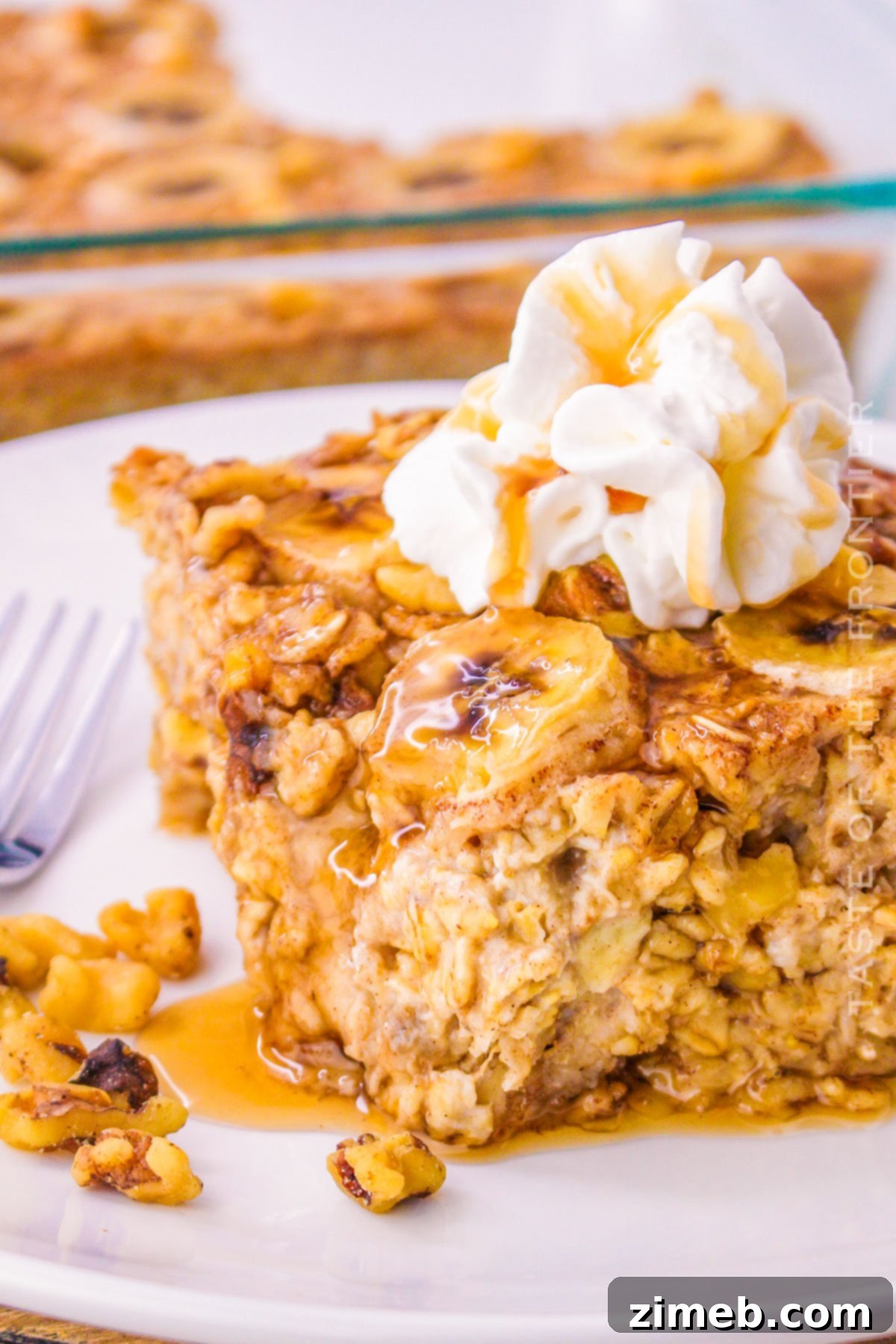 Banana Bread Breakfast Bake 2 Banana Bread Baked Oatmeal