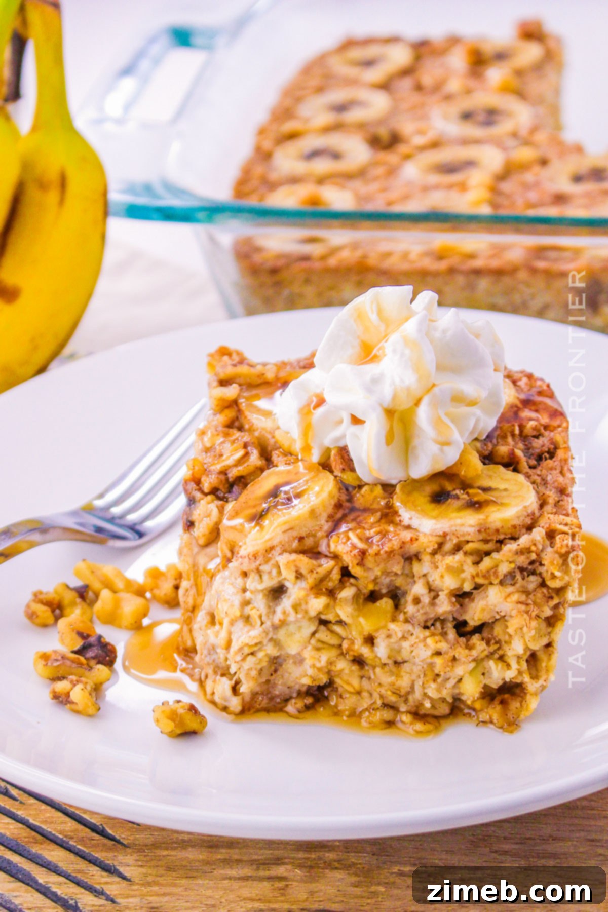 Banana Bread Breakfast Bake 15 morning meal with oats and bananas