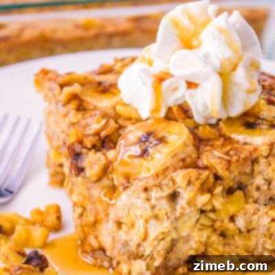 Banana Bread Breakfast Bake 16 Banana Bread Baked Oatmeal