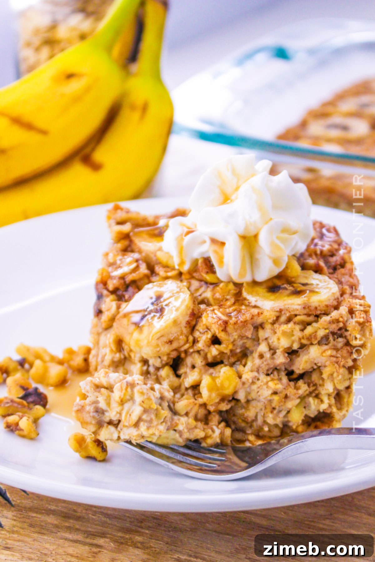 Banana Bread Breakfast Bake 8 oatmeal breakfast