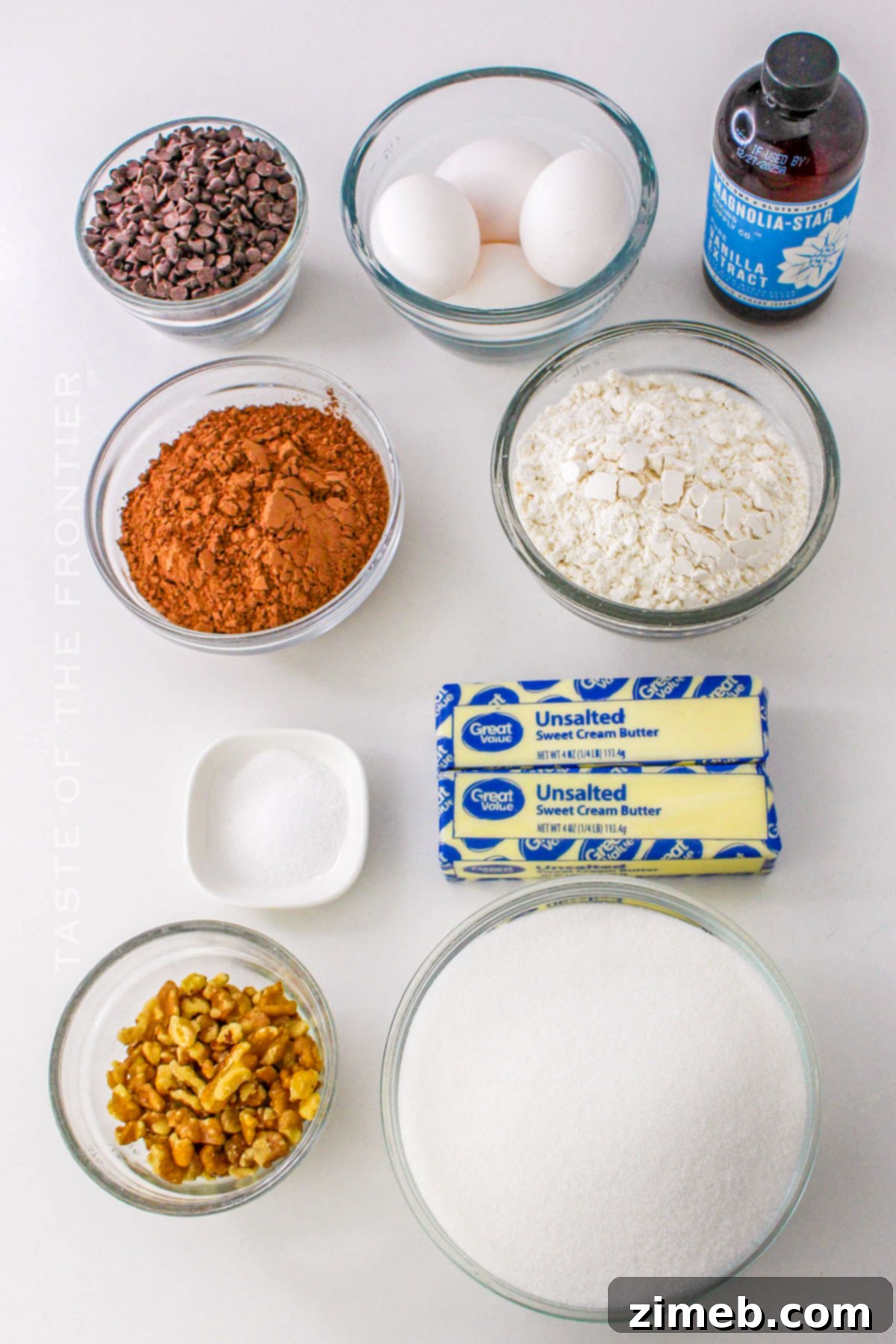 100-Hour Brownie ingredients