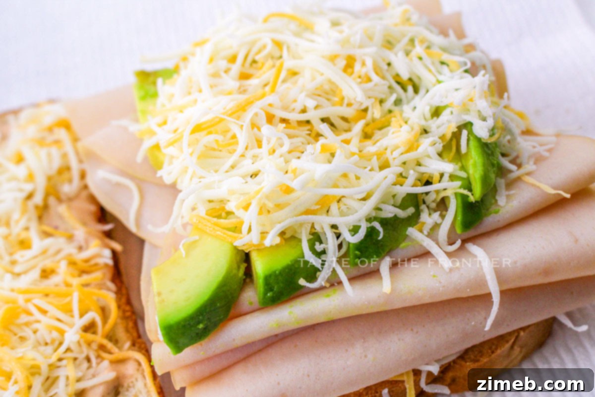 Smoky Chipotle Chicken Avocado Melt 6 assemble the sandwich