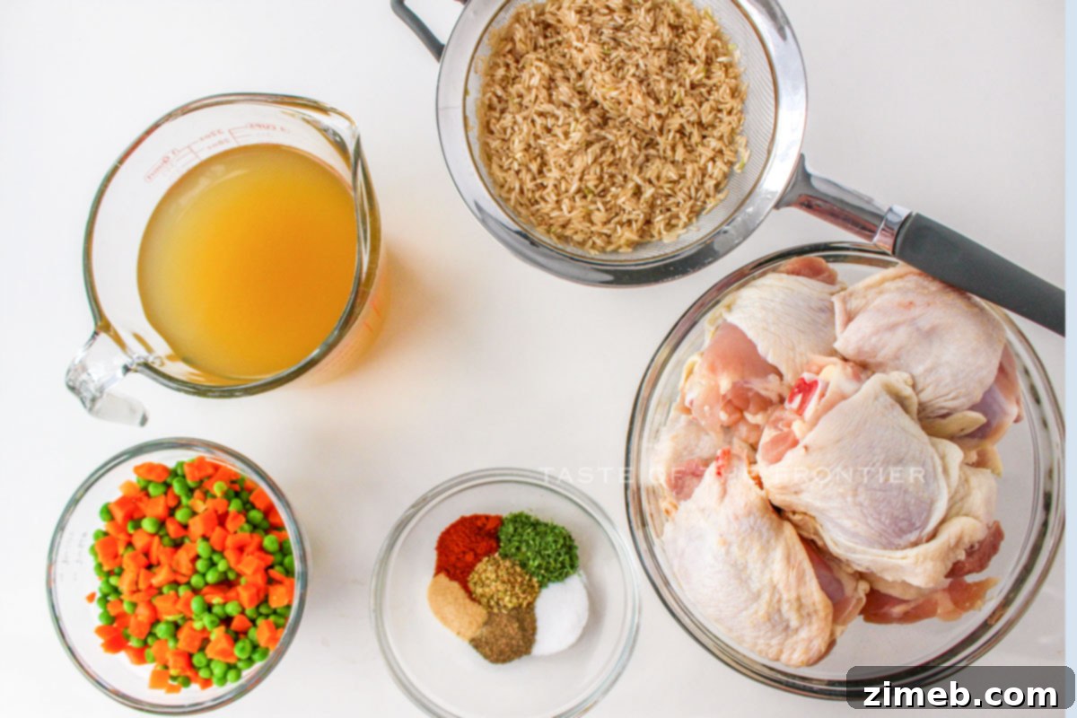 Wholesome Chicken and Brown Rice Bake 4 Chicken and Brown Rice Casserole ingredients