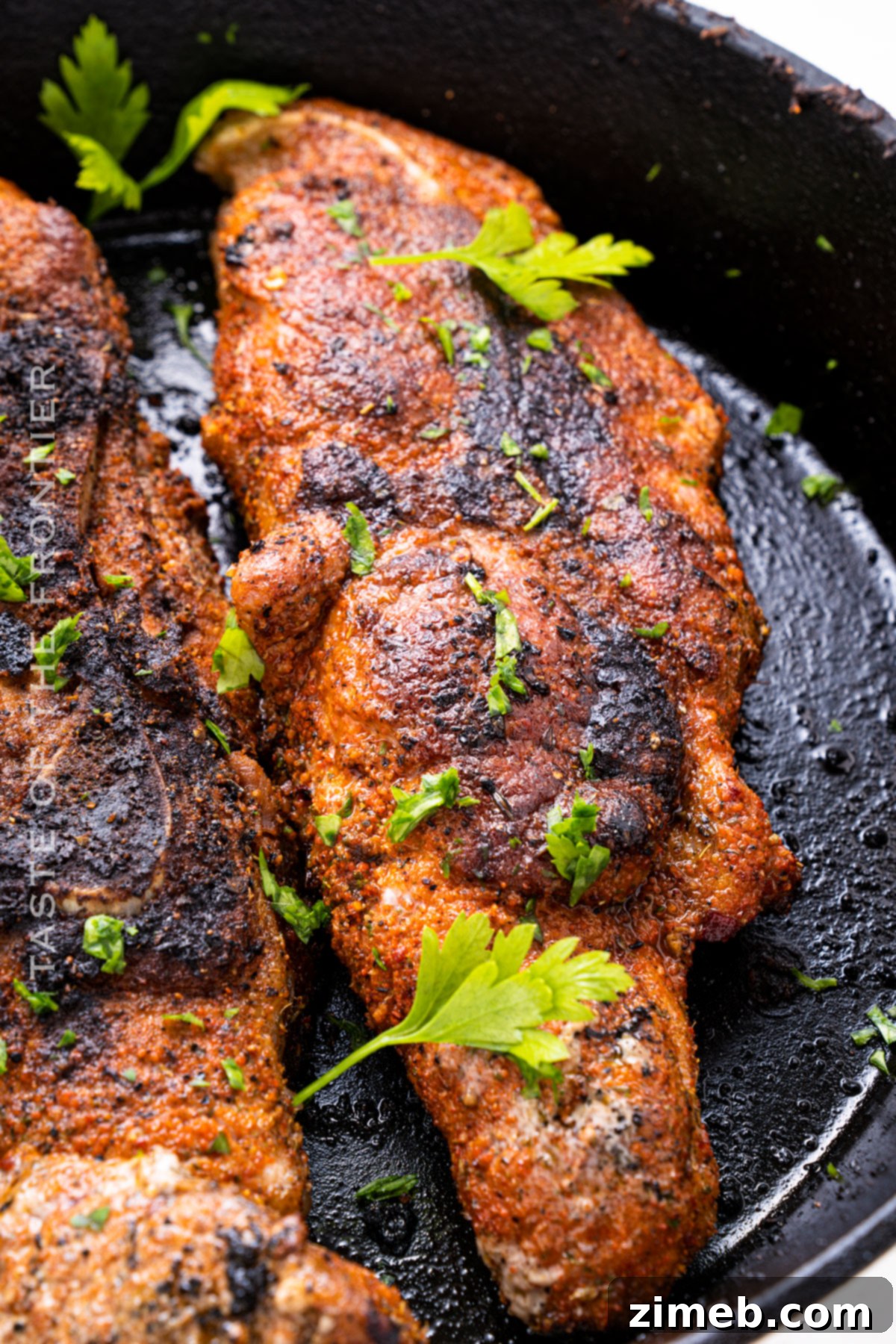 Juicy Garlic Herb Pork Steaks 2 Pork Steak Recipe