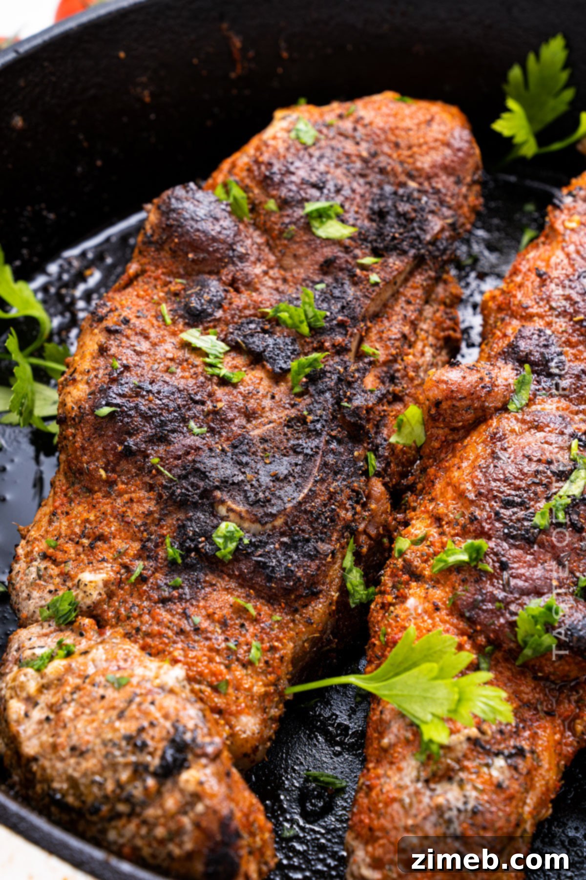 Juicy Garlic Herb Pork Steaks 15 Pork Steak