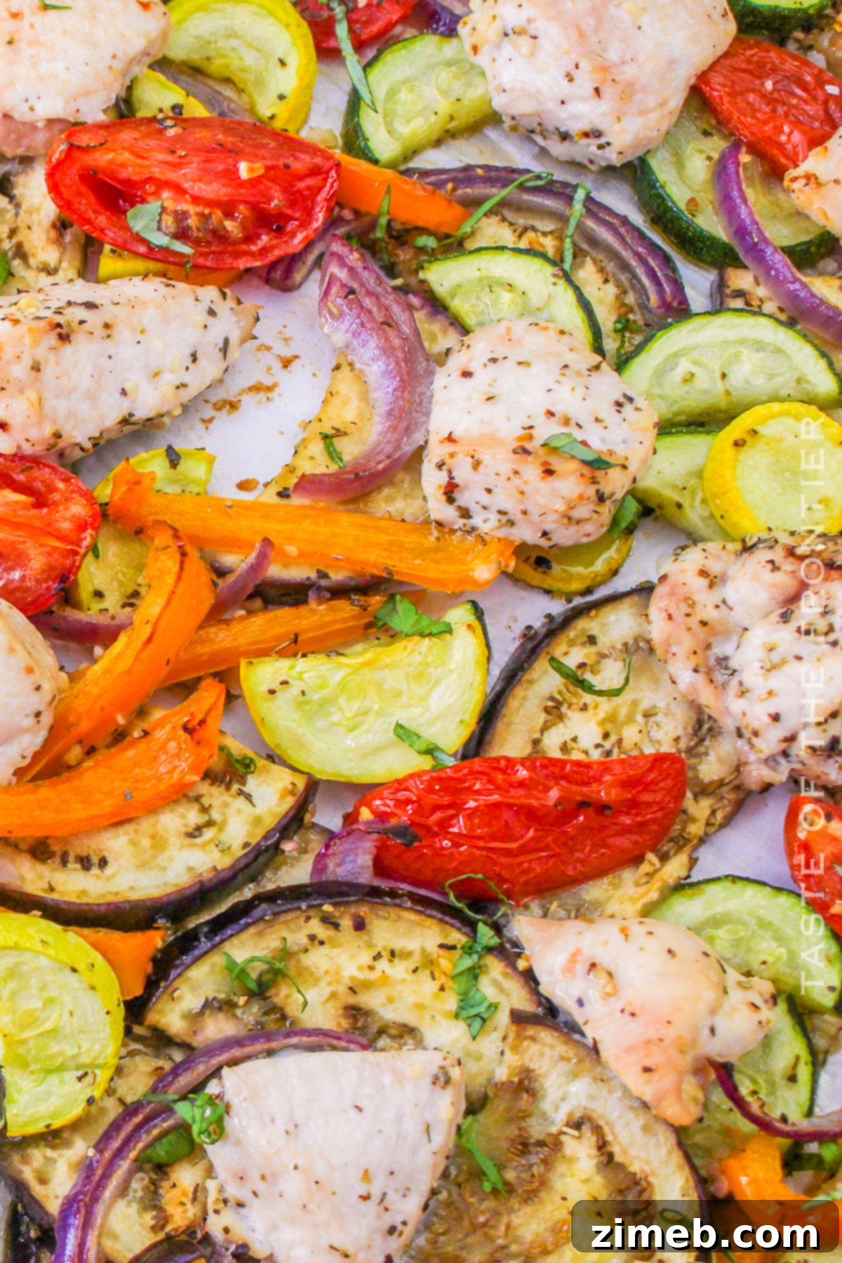 Easy Chicken Ratatouille ready to eat