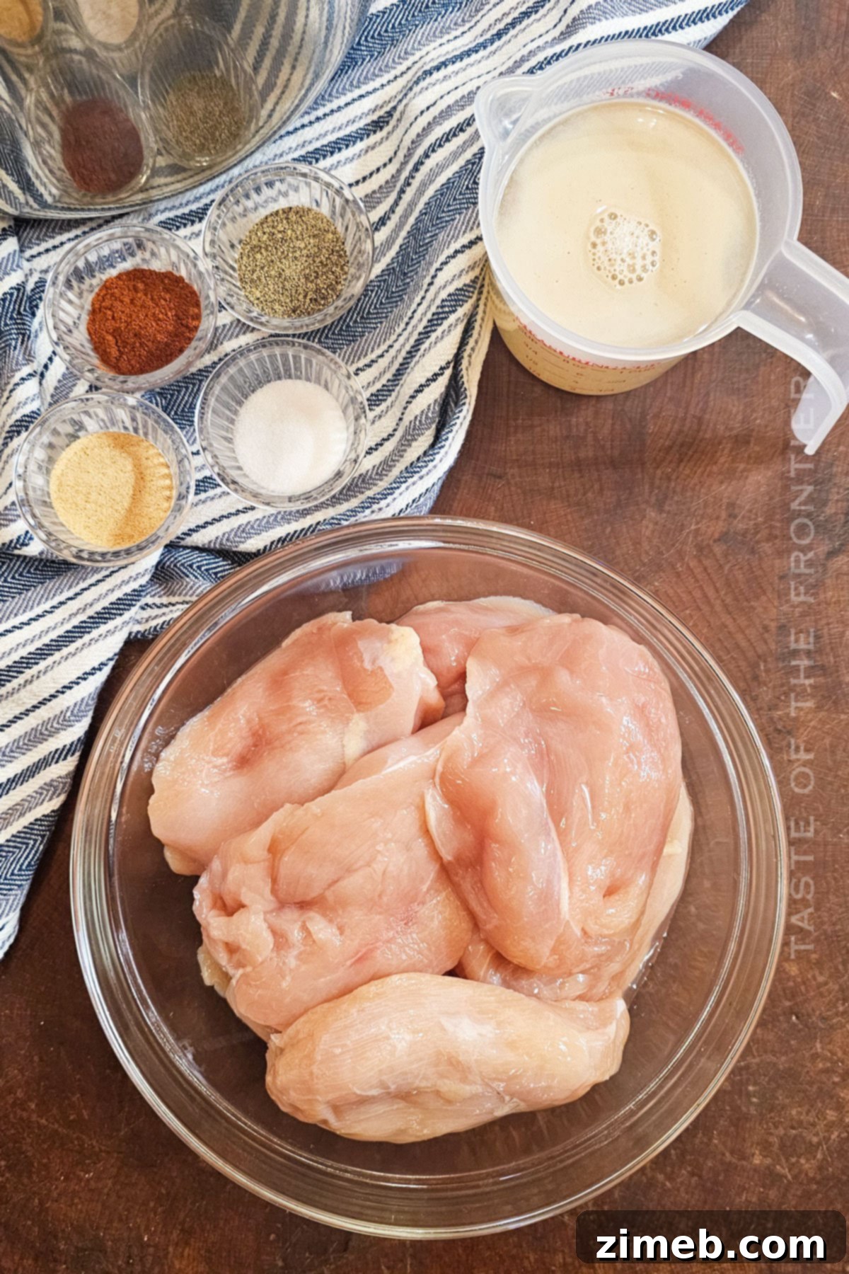 Instant Pot Shredded Chicken ingredients