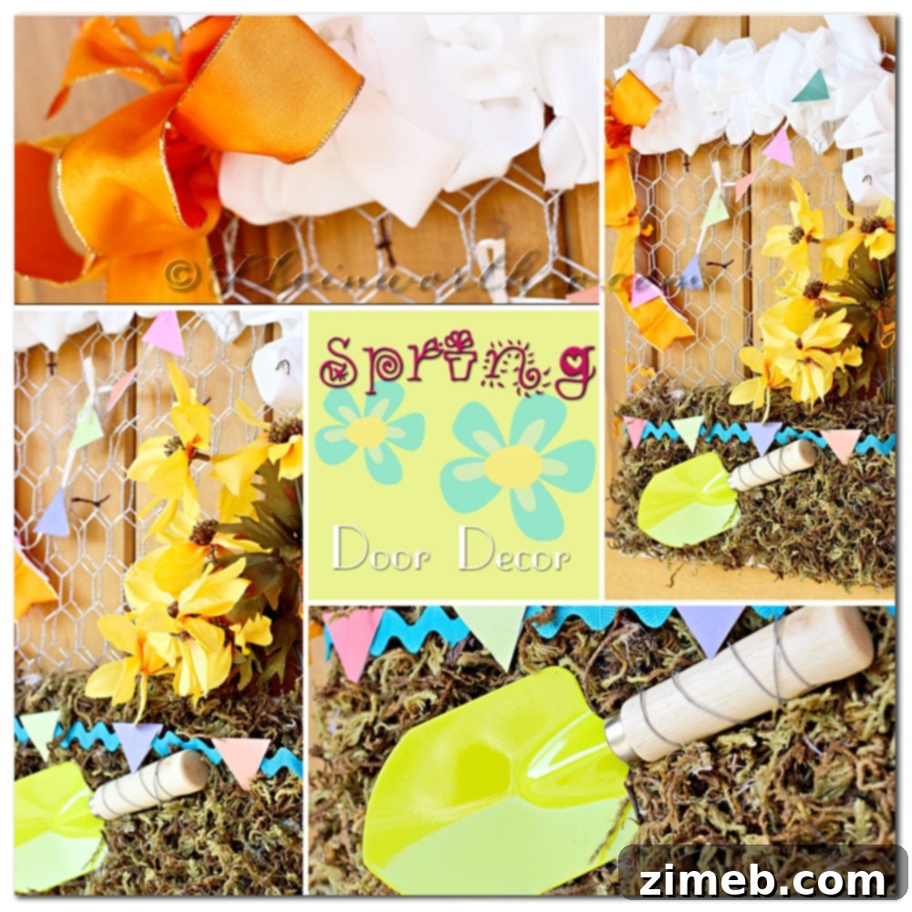 Spring Door Decor: Your Weekly Style Refresh 4 Spring Door Decor, Your Best Weekly, seasonal decorating, chicken wire crafts