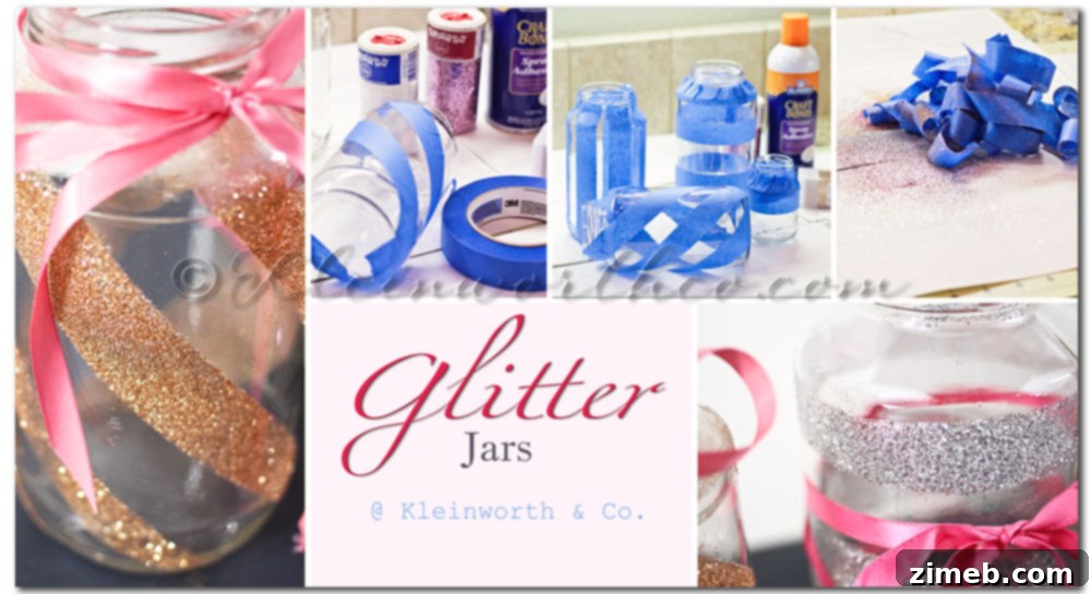 Glitter Jar Craft Tutorial Easy Steps for DIY Glitter Jar Decoration