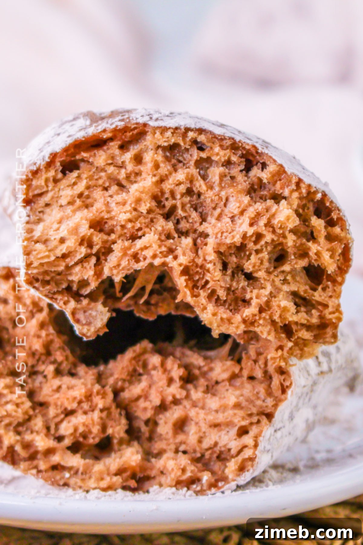 A bowl of freshly fried chocolate beignets, ready to be served and enjoyed