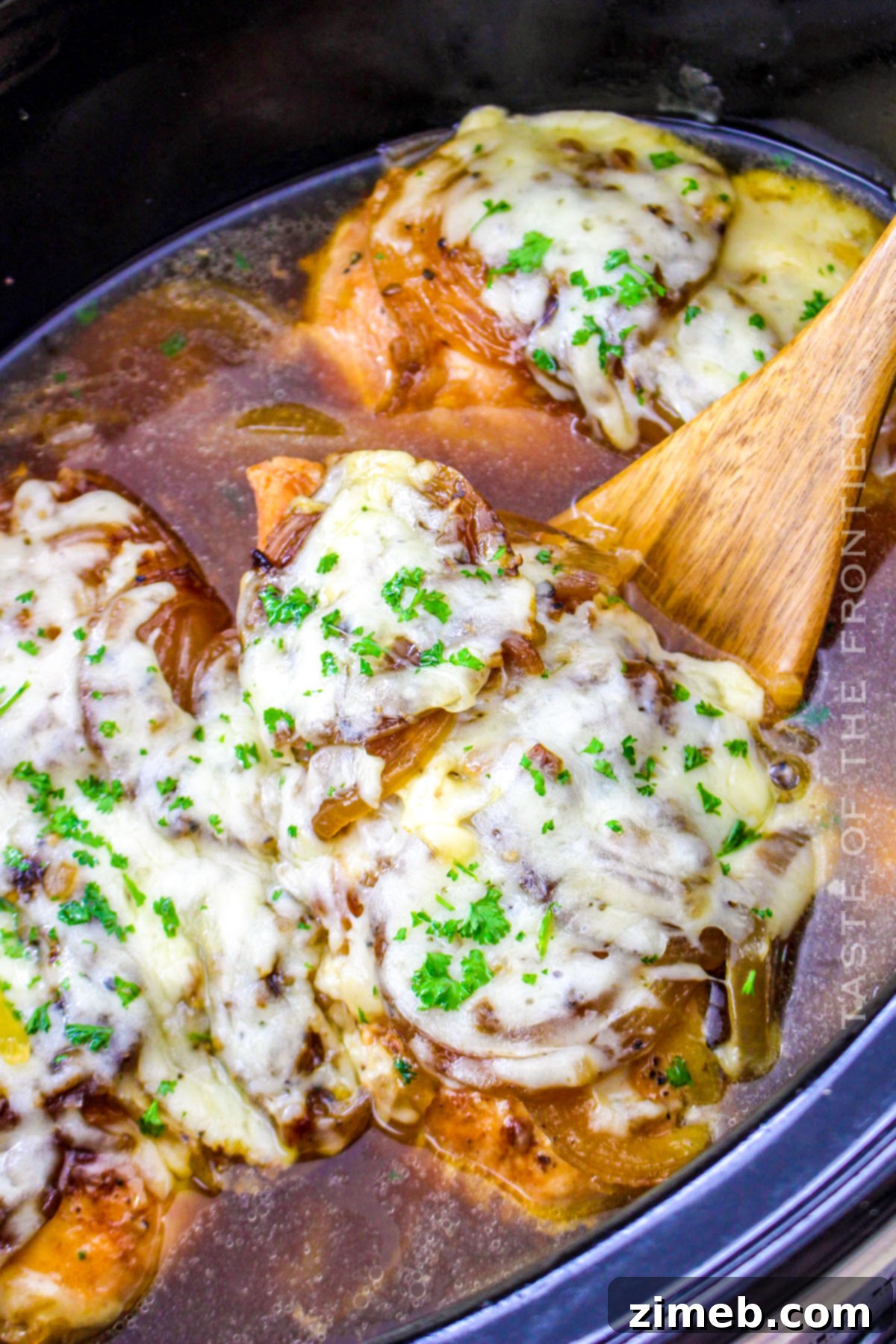 Savory French Onion Chicken 14 Crockpot French Onion Chicken