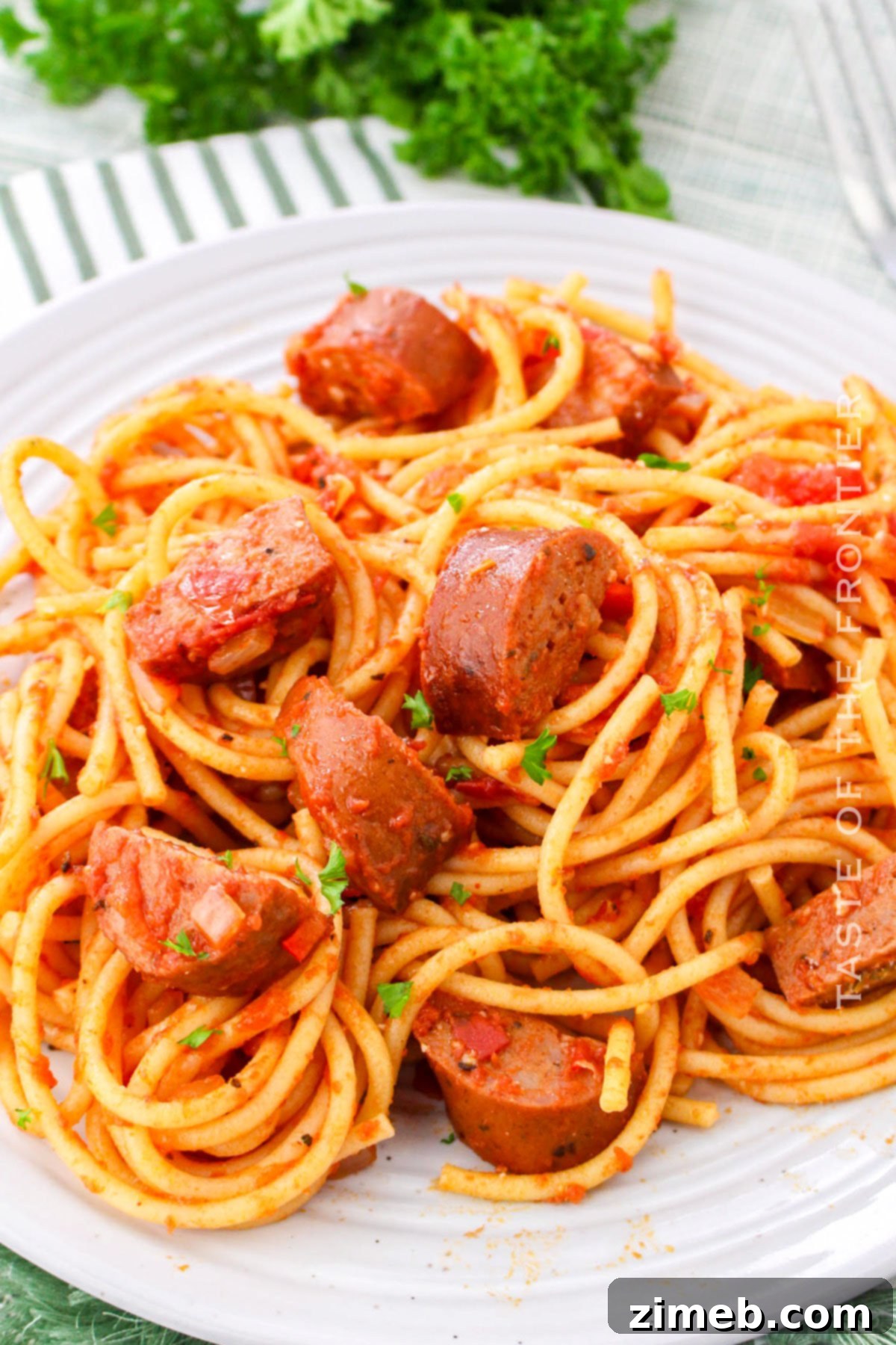 Smoky Cajun Sausage Pasta 3 Cajun Sausage Spaghetti recipe